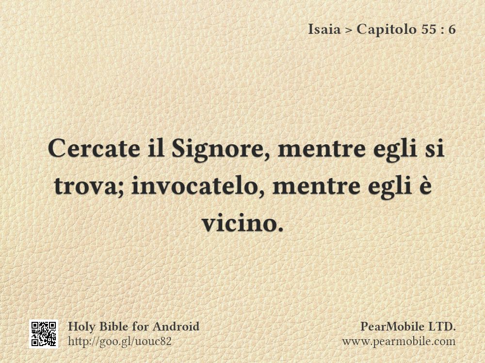 Isaia, Capitolo 55:6